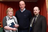 Libby Young, Secretary, NI Blue Cattle Club and Jason Edgar, Chairman with Paul Elwood, centre, HVS Animal Health, the guest speaker at the Club's AGM.