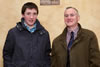 Isaac Ward, Crumlin with, right, Basil Dougherty of Kircubbin, Vice Chairman, NI Blue Cattle Club at the Club's AGM.