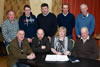 NI British Blue Cattle Club Committee Members at their AGM. Front from left: Basil Dougherty, Vice Chairman; Jason Edgar, Chairman; Libby Young, Secretary and John Young, Honorary President. Back: Oliver McCann, Stephen Gordon, Alan Cleland, James Martin and Ivan Gordon.